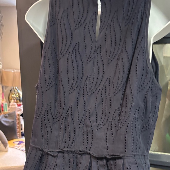 Ann Taylor Navy Sleeveless Midi Dress - Picture 5 of 7